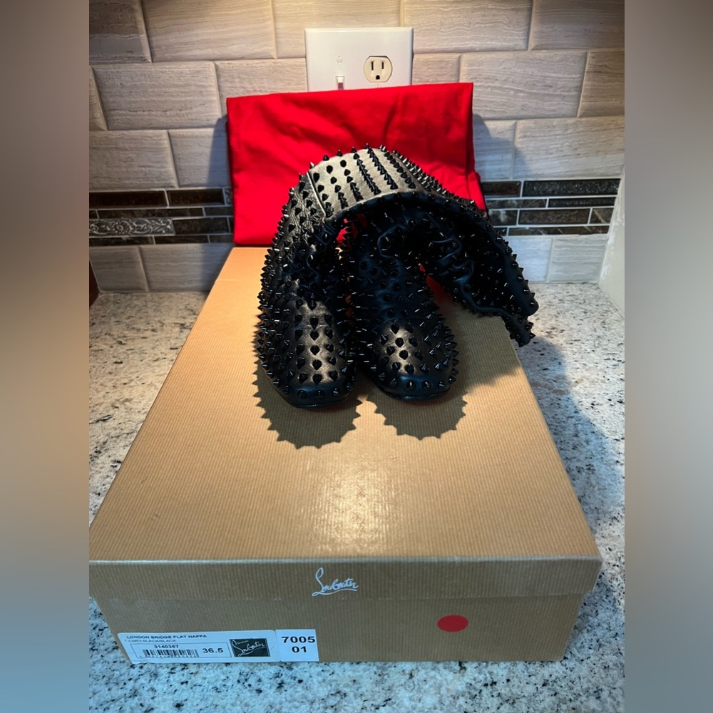 SOLD SOLD SOLD Christian Louboutin London Bridge Flat Nappa Boots - Picture 7 of 16